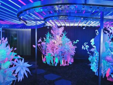 Flúrljómunaráhrif pappírsskreytingar