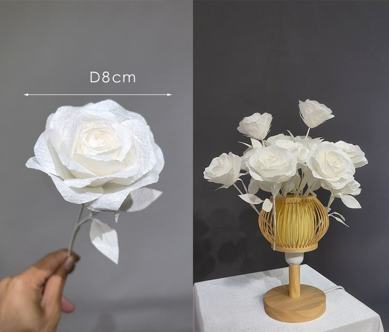 Mini pappírsblóm fyrir handverk